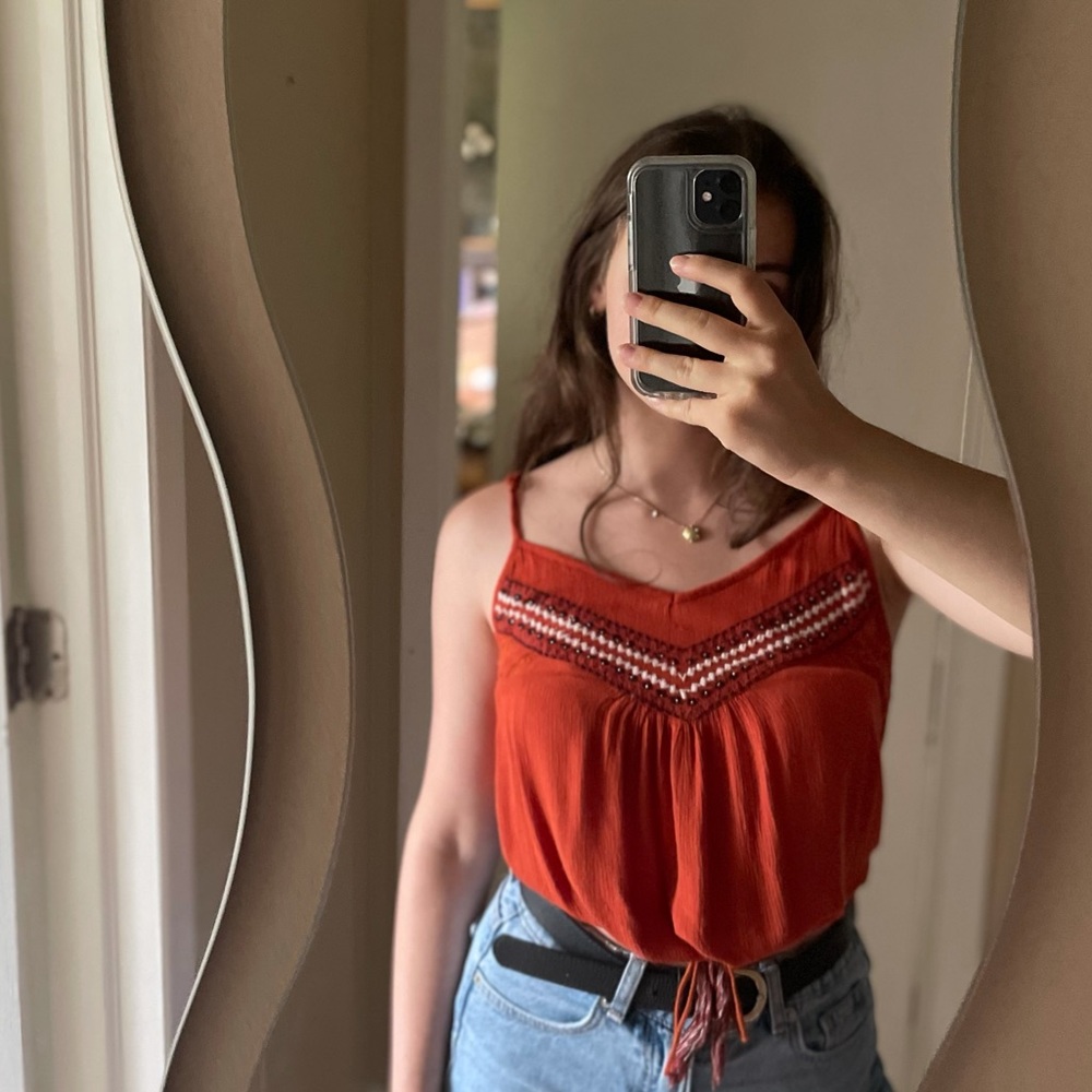 Pull&Bear embroidered tank top